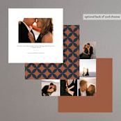 "Round" - Rehearsal Dinner Invitations in Midnight by Gwen Bedat - Back of Card