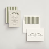 "Rosemary sprig" - Rehearsal Dinner Invitations in Rosemary by Erin Deegan - Assembled