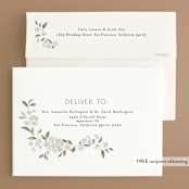 "Sweeping Vine" - Rehearsal Dinner Invitations in Porcelain by Itsy Belle Studio - FREE Recipient Addressing