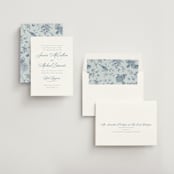 "Empire" - Rehearsal Dinner Invitations in Dusty Blue by Jennifer Postorino - Assembled
