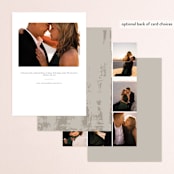 "True Love" - Rehearsal Dinner Invitations in Clay by Carolyn Nicks - Back of Card Options