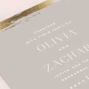 "True Love" - Rehearsal Dinner Invitations in Clay by Carolyn Nicks - Detail