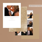 "Timeless glimmer" - Rehearsal Dinner Invitations in Champagne by Creo Study - Back of Card Options