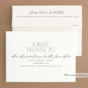 "Timeless glimmer" - Rehearsal Dinner Invitations in Champagne by Creo Study - FREE Recipient Addressing