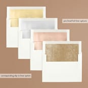 "Timeless glimmer" - Rehearsal Dinner Invitations in Champagne by Creo Study - Envelope Liner Options