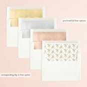 "Monogram Wreath" - Rehearsal Dinner Invitations in Silk by Phrosné Barwood - Envelope Liner Options