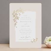 "Everly" - Rehearsal Dinner Invitations in Latte by Kristie Kern - Front