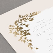 "Everly" - Rehearsal Dinner Invitations in Latte by Kristie Kern - Detail
