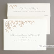 "Everly" - Rehearsal Dinner Invitations in Latte by Kristie Kern - FREE Recipient Addressing