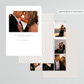 "Glimmering sweep" - Rehearsal Dinner Invitations in Lily by Creo Study - Back of Card Options