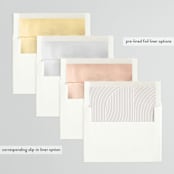 "Glimmering sweep" - Rehearsal Dinner Invitations in Lily by Creo Study - Envelope Liner Options