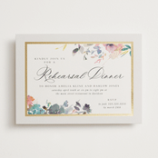 "blooming evening" - Rehearsal Dinner Invitations in Cornflower by Lori Wemple - Front