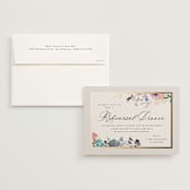 "blooming evening" - Rehearsal Dinner Invitations in Cornflower by Lori Wemple - Invitation with Envelope