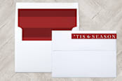 "Tis the season" - Retired Holiday Cards in Snowfall by Jennifer Thomke - Liner and Label