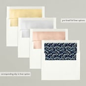 "Centered Joy" - Retired Holiday Cards in Navy by Brianne Larsen - Slip-In Envelope Liners