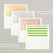 "Shapes Tree" - Retired Holiday Cards in Lime by JeAnna Casper - Slip-In Envelope Liners