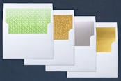"Watercolor Pines" - Retired Holiday Cards in Pine by Ali Means - Slip-In Envelope Liners