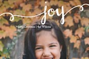 "Hand Painted Joy" - Retired Holiday Cards in Snow by Jennifer Allevato - Close-Up