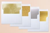 "Hand Painted Joy" - Retired Holiday Cards in Snow by Jennifer Allevato - Slip-In Envelope Liners