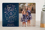 "Matthew 2:10" - Retired Holiday Cards in Midnight by Lehan Veenker - Front