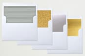 "Modern Script" - Retired Holiday Cards in Pine by Grace Kreinbrink - Slip-In Envelope Liners