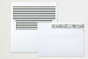 "Modern Script" - Retired Holiday Cards in Pine by Grace Kreinbrink - Liner and Label