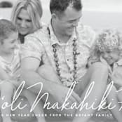 "mele kalikimaka e hau‘oli makahiki hou" - Retired Holiday Cards in Cotton by Lori James - Close-Up