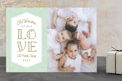 "Wonders of His Love" - Retired Holiday Cards in Wintermint by Erica Krystek - Front