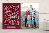 "angels sing" - Retired Holiday Cards in Mulberry by Briana Goad - Front