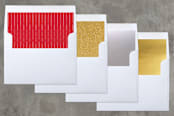 "Joyful and noisy" - Retired Holiday Cards in candy apple by Lea Delaveris - Slip-In Envelope Liners