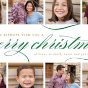 "Elegant Christmas Collage" - Retired Holiday Cards in Evergreen by Melissa Egan of Pistols - Close-Up