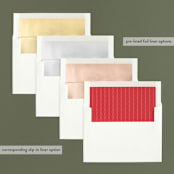 "Herringbone Peace" - Retired Holiday Cards in Snow by Abby Munn - Slip-In Envelope Liners