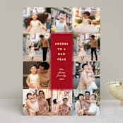 "ten-folds" - Retired Holiday Cards in Watermelon by Roxanne Fay - Front
