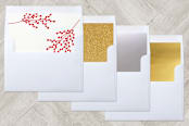 "be merry blocks" - Retired Holiday Cards in Berries by Phrosné Barwood - Slip-In Envelope Liners