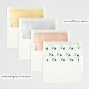 "in script" - Retired Holiday Cards in Candy Apple by Anna Elder - Slip-In Envelope Liners