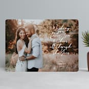 "Handwritten Message" - Retired Holiday Cards in Candle Light by Rebecca Rueth - Front