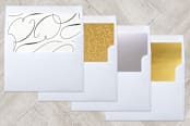 "Elegant Joy" - Retired Holiday Cards in White by Lehan Veenker - Slip-In Envelope Liners
