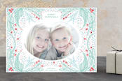 "Etched" - Retired Holiday Cards in Minty by Phrosné Barwood - Front