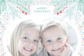 "Etched" - Retired Holiday Cards in Minty by Phrosné Barwood - Close-Up