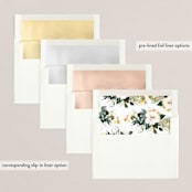 "Floral Bed" - Retired Holiday Cards in Sunset by Phrosné Barwood - Slip-In Envelope Liners