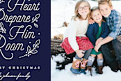 "Prepare Him Room" - Retired Holiday Cards in Navy by Dreaming Inspirations - Close-Up