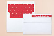 "Make a joyful noise" - Retired Holiday Cards in Peppermint by Lea Delaveris - Liner and Label