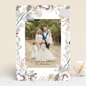 "Muted Wonderland" - Retired Holiday Cards in Smoke by Nicole Whiddon - Front