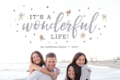 "It's a Wonderful Life!" - Retired Holiday Cards in Lavender Field by Stacy Kron - Close-Up