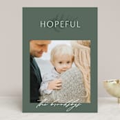 "Gratitude" - Retired Holiday Cards in Evergreen by Erin L. Wilson - Front