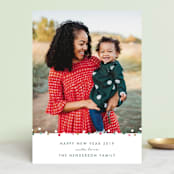 "Dancing Dots" - Retired Holiday Cards in Pine by Lauren Chism - Front