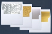 "Water drops" - Retired Holiday Cards in Charcoal by Abby Munn - Slip-In Envelope Liners