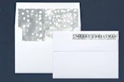 "Water drops" - Retired Holiday Cards in Charcoal by Abby Munn - Liner and Label