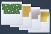 "Double Merry" - Retired Holiday Cards in Snow by Lauren Chism - Slip-In Envelope Liners