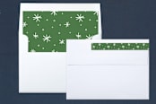 "Double Merry" - Retired Holiday Cards in Snow by Lauren Chism - Liner and Label